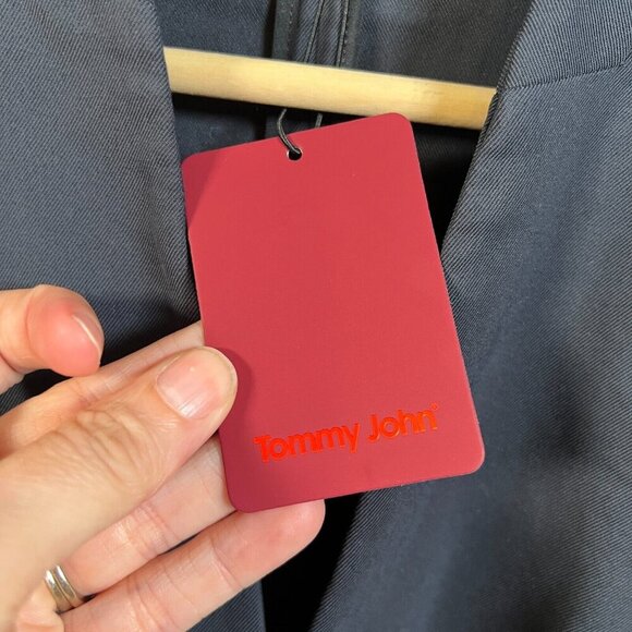 Tommy John Go Anywhere Tech Stretch Blazer Jacket Womens Size Large Black Work - Picture 5 of 11